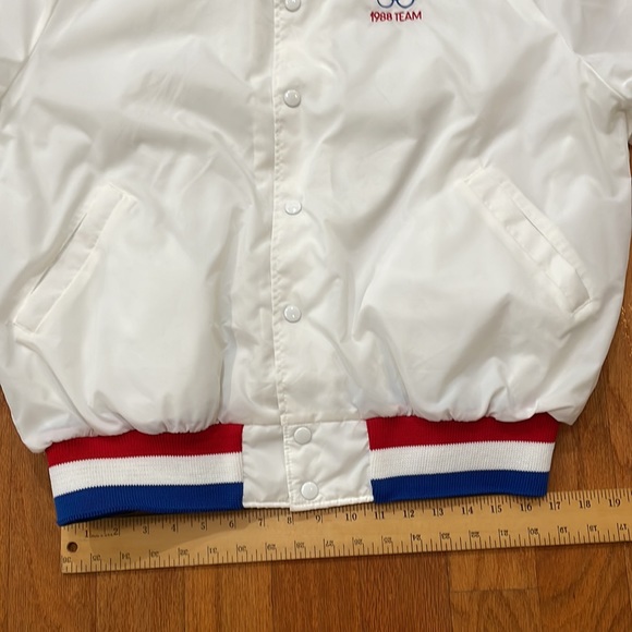 Aristo Jac USA X-Large 1988 Olympic Team Bomber Style Lightweight Jacket Pockets - Picture 10 of 14